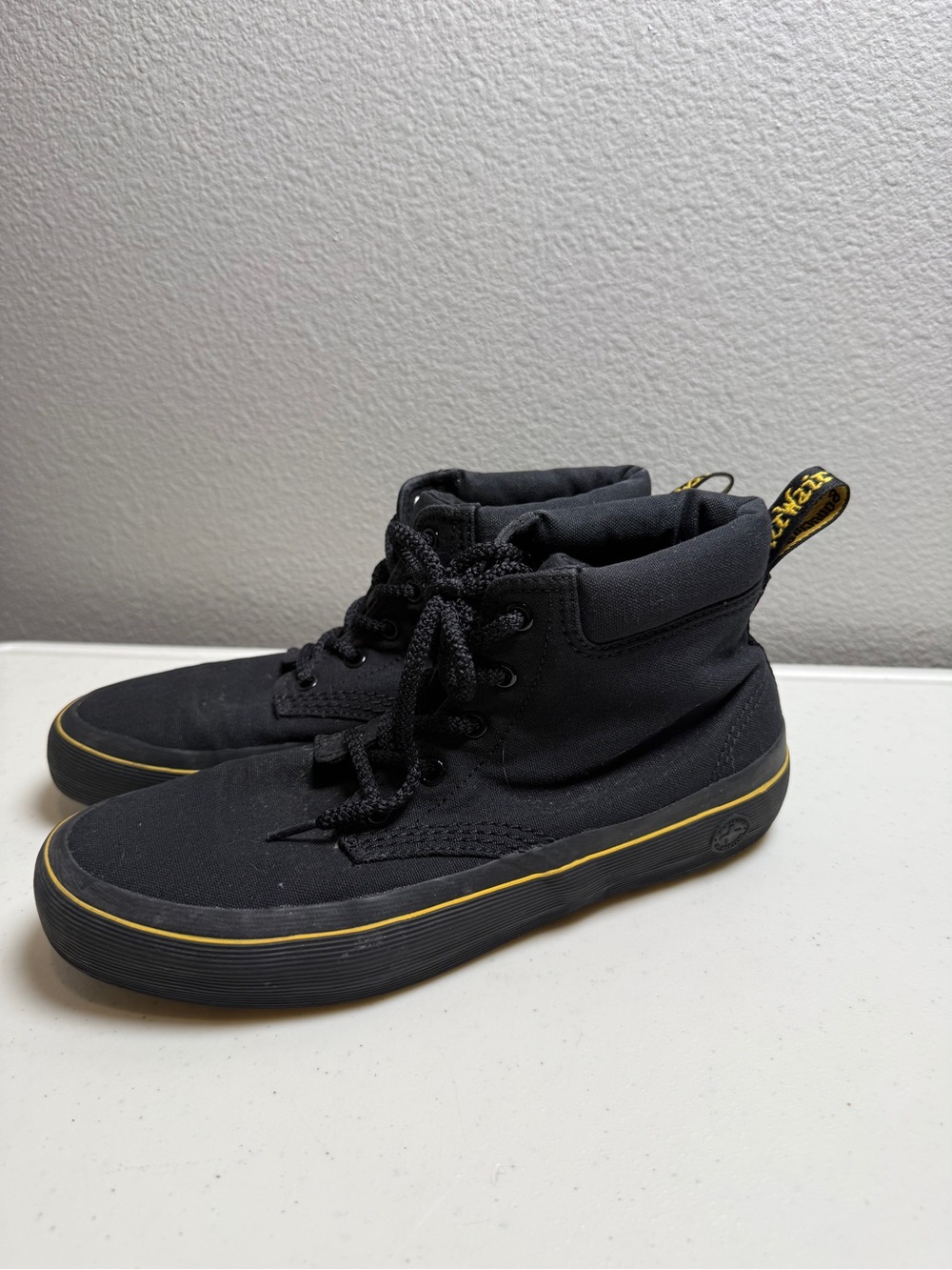 Dr. Martens Size 9 Womens Allana Sneakers HIgh Tops Black Canvas